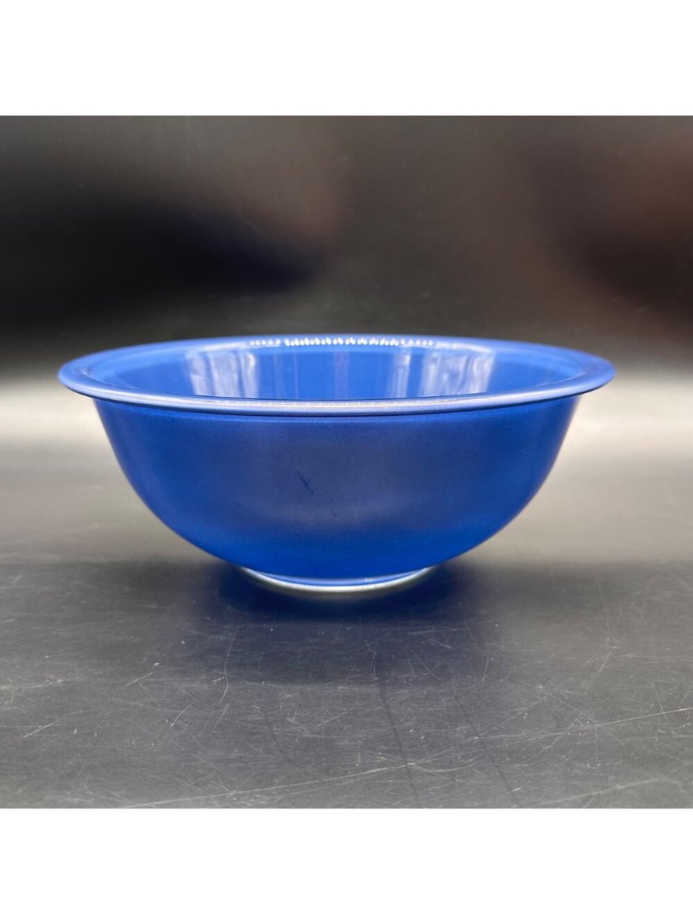 Vintage Pyrex Mixing Bowl Blue Glass 325 Made In USA 1980s Retro Serving 2.5L - Picture 2 of 9